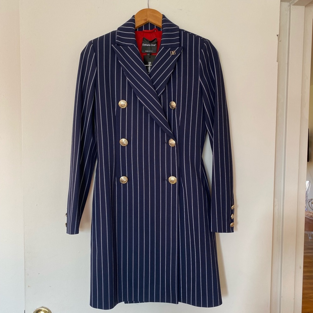 Italian long blazer coat from Daniela Drei
